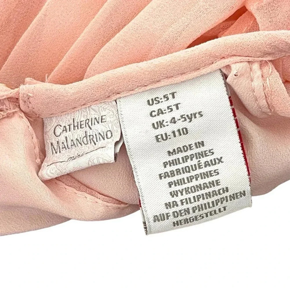 Catherine Malandrino Pleated Dress Formal Size 5T - Picture 3 of 6